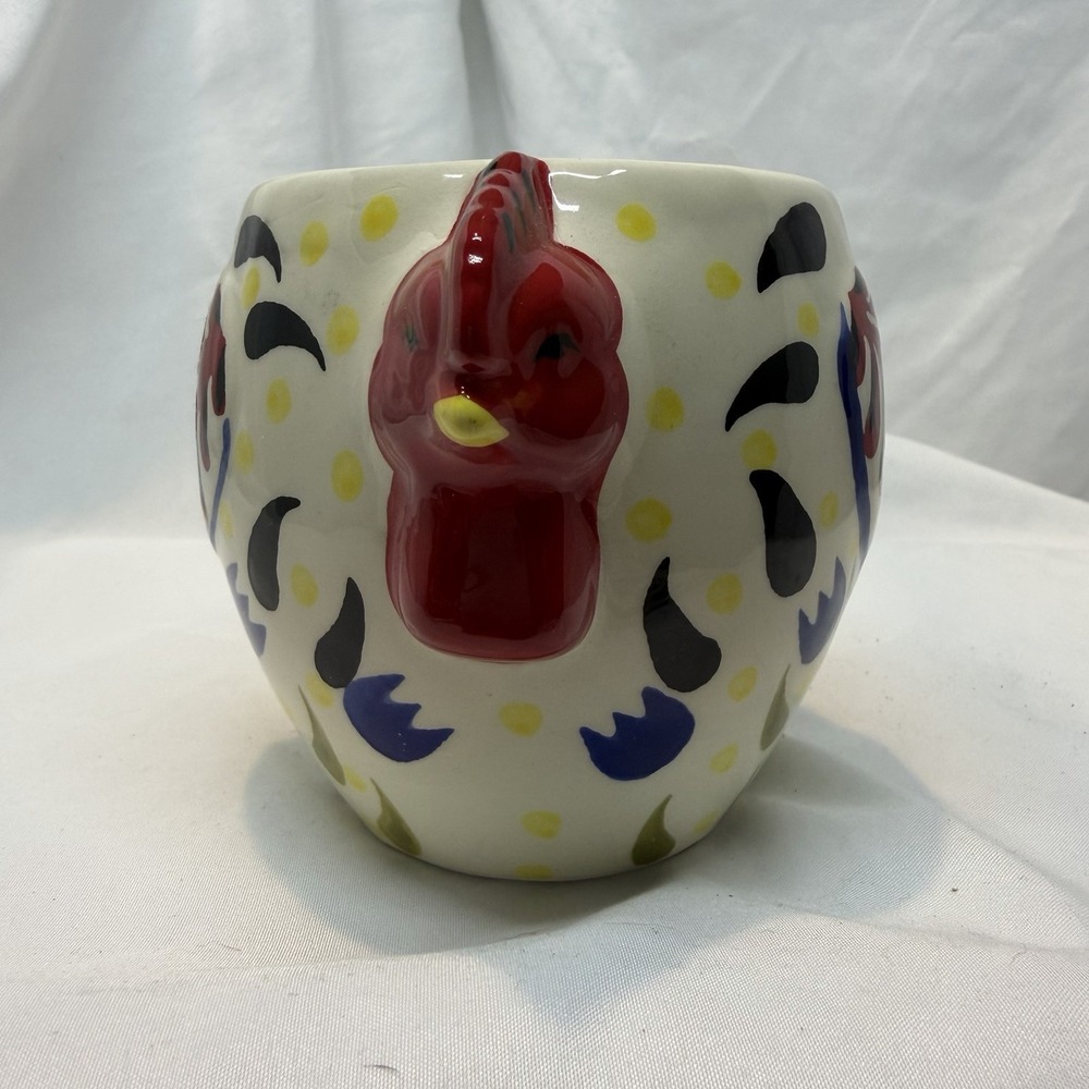 #Boston Trading Corporation MUG Cup Colorful Rooster Mug 2013~ Retired~ 16 Oz - Picture 2 of 7